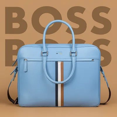 HUGO BOSS LAPTOP BAG -Sky Blue